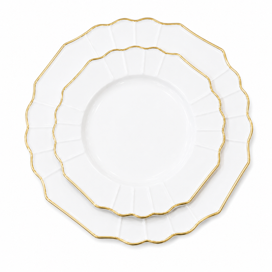 Elizabeth - Dinner Set 124 Pcs - Gold