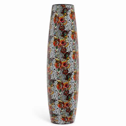 Ardor - Long Modern Colorful Vase - H 50 cm - Gold
