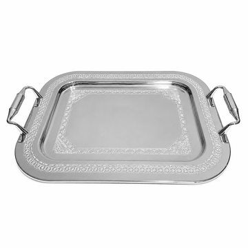 Elegant Gioiel - Tray Set 3 Pcs - Stainless Steel - Silver