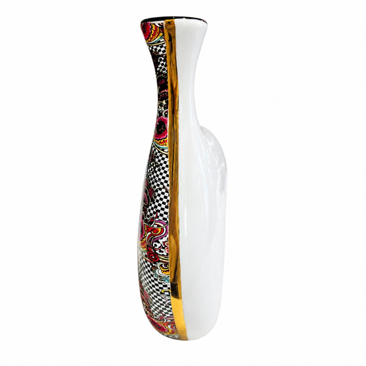 Ardor - Modern Colorful Vase - H 23.5 cm - Gold