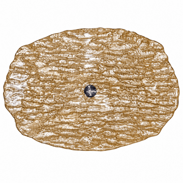 ArdaCam - Ramos Rectangular Plate - 34.5x23.8 cm - Gold