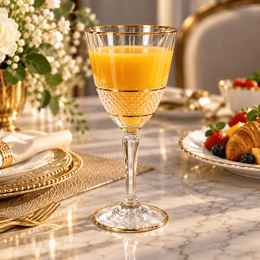 RCR - Brilliante Goblet Set 6 Pcs - 230 ml - Gold