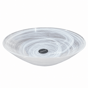 ArdaCam - Estonia Oval Plate - 21x18 cm - Alabaster White