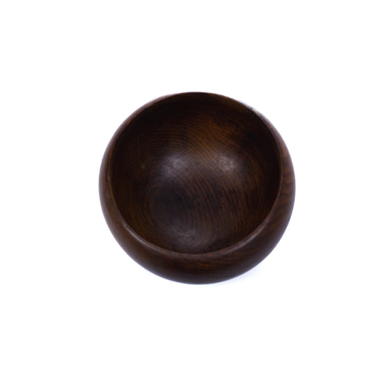 Senzo - Sarsoa  Round Wooden Bowl - 14 cm x 7 cm
