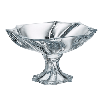 Bohemia Crystal - Neptune Footed Bowl 25.5 cm - Clear