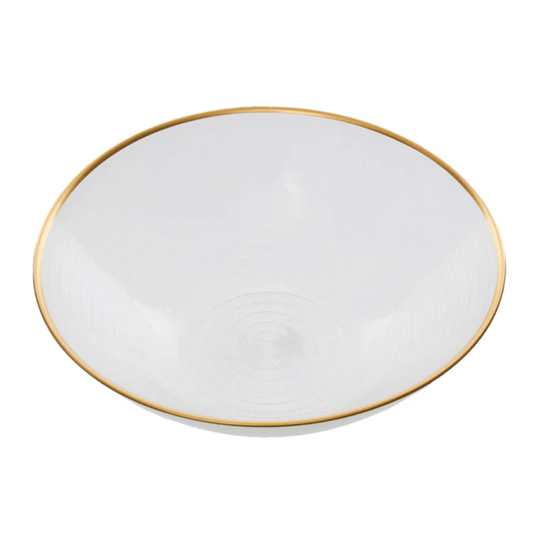 ArdaCam - Large Bowl With Gold Rim - 26 x 8 cm