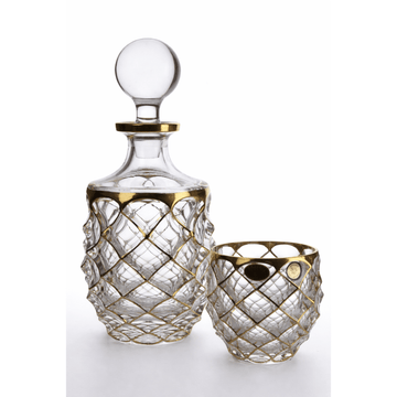 Bohemia Crystal - Drink Set 7 Pcs - Gold - 650&230ml