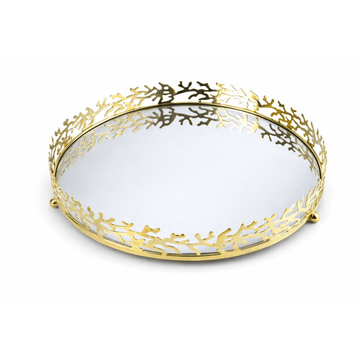 Gold and silver - Tray Set 2 Pcs - Gold