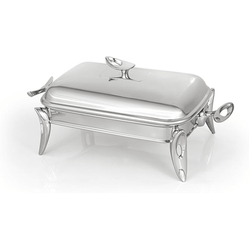 Royal Alfredo - Rectangular Food Warmer Silver - 3L
