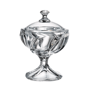 Bohemia Crystal- Macao Footed Bowl - 28.5cm - Clear