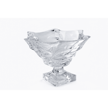 Bohemia Crystal - Flamenco Footed Bowl - 29.5 cm - Clear
