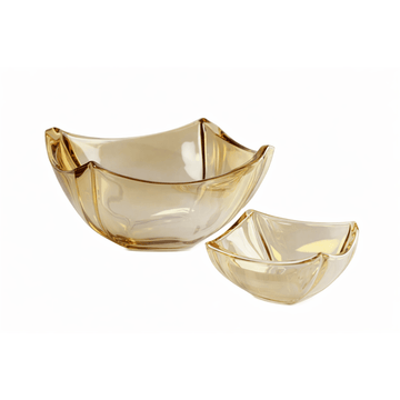 Glass Bowl Set 7 Pcs - Gold