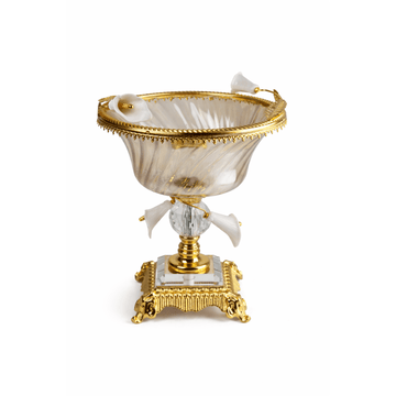 Glass Plate - Gold - 25x20cm