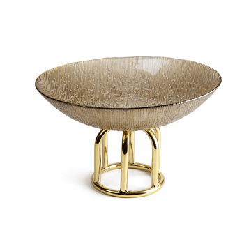 Glass Plate - Gold - 15x17cm