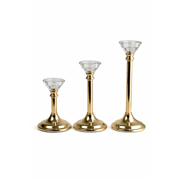 Candle Holder Set 3 Pcs - Gold