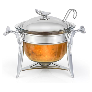 Royal Alfredo - Soup Bowl With Ladle Silver - 4L