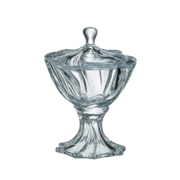 Bohemia Crystal - Neptune Footed Box 26 cm - Clear