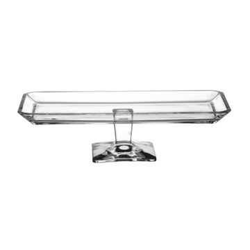 Pasabahce - Grace Footed Cake Plate 30x14 cm - Clear