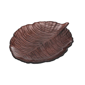 ArdaCam - Leaf Plate - 29 cm - Metalic Brown