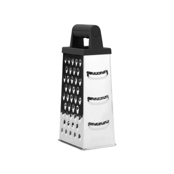 Berghoff - Box Grater Soft-Grip Handle - H23.5cm - Stainless Steel - Black
