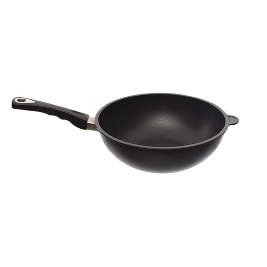 AMT GASTROGUSS Wok with handle 28 x 11 cm - Black