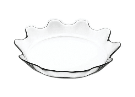 Pasabahce - Splash Round Serving Platter - 32cm - Clear - Glass