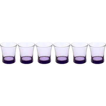 Pasabahce - Azur Tumbler Glass Set 6 Pieces - Purple - 240ml