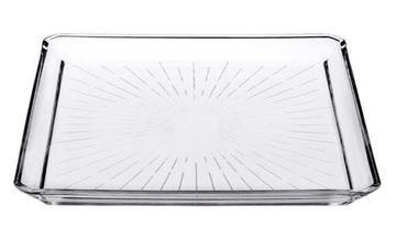 Pasabahce - Madlen Squared Glass Serving Platter - 24cm - Clear - Glass