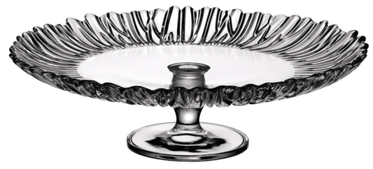 Pasabahce - Aurora Footed Cake Serving Platter- 20cm - Clear- Glass