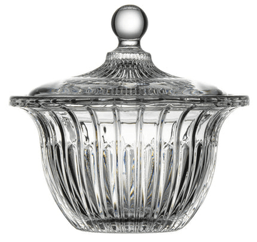 Pasabahce -  Glass Candy Bowl With Cover -14cm - Clear - Glass