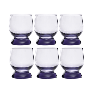 Pasabahce - Aquatic Tumbler Glass set 6 Pieces  - 220ml - Purple - Glass