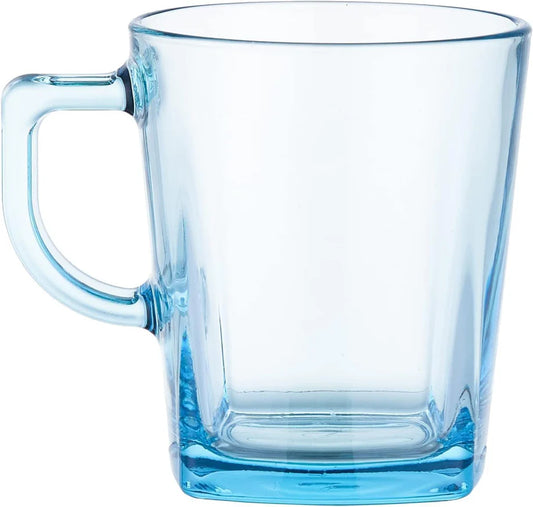 Pasabahce - Carre Glass Mug Set 6 Pieces - Turquoise - 270ml