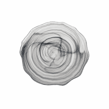 ArdaCam - Amorf Serving Plate - 33 cm - Black