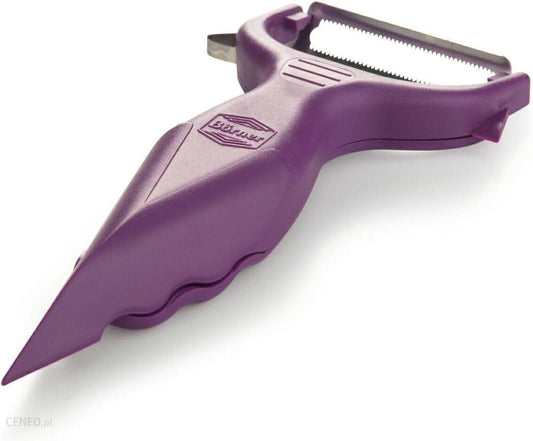 Borner - Garnish Peeler 6 in 1 with Rasp - Purble