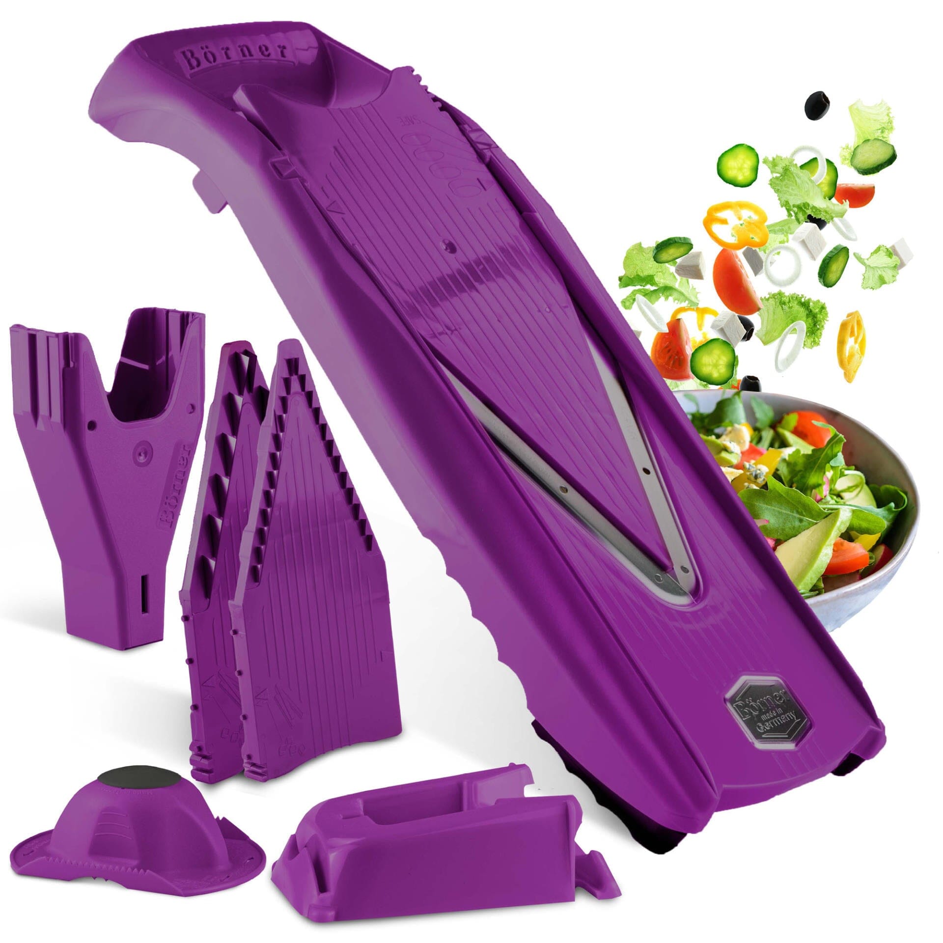 Borner - Vegetable Chopper - 5Pieces - Purble