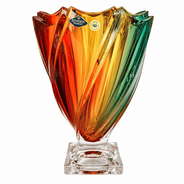 Bohemia Crystal - Vase - 22x20 cm - Rainbow Color