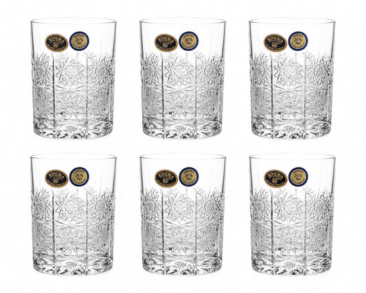 Bohemia Crystal - Tumbler Glass Set 6 Pcs - 320 ml - Clear