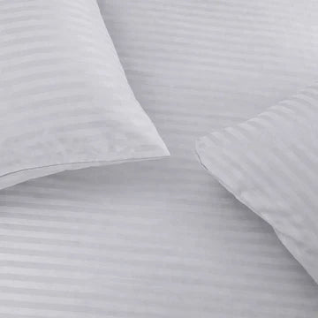 Senzo - Light Grey Pillowcase Set 2 Pieces Stripes - 55x75cm