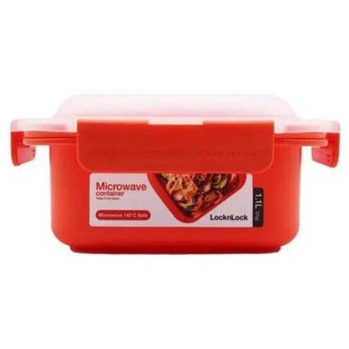 Lock & Lock - Microwave container Ready to Eat Square - 1.1L - Orange