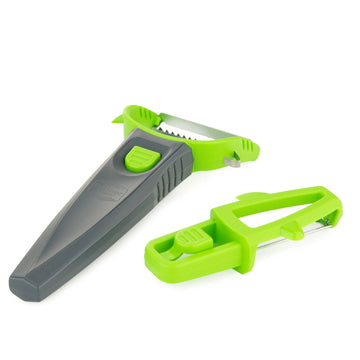 Borner - Handle with Y Peeler and 
Straight Peeler - Green