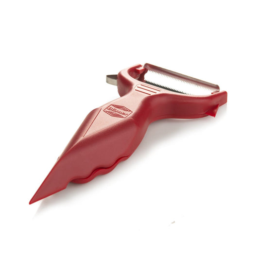 Borner - Garnish Peeler 6 in 1 with Rasp - Red