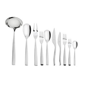 Mepra - Cutlery Set 87 Pieces - Stainless Steel - Silver - Wooden Box - 100002001