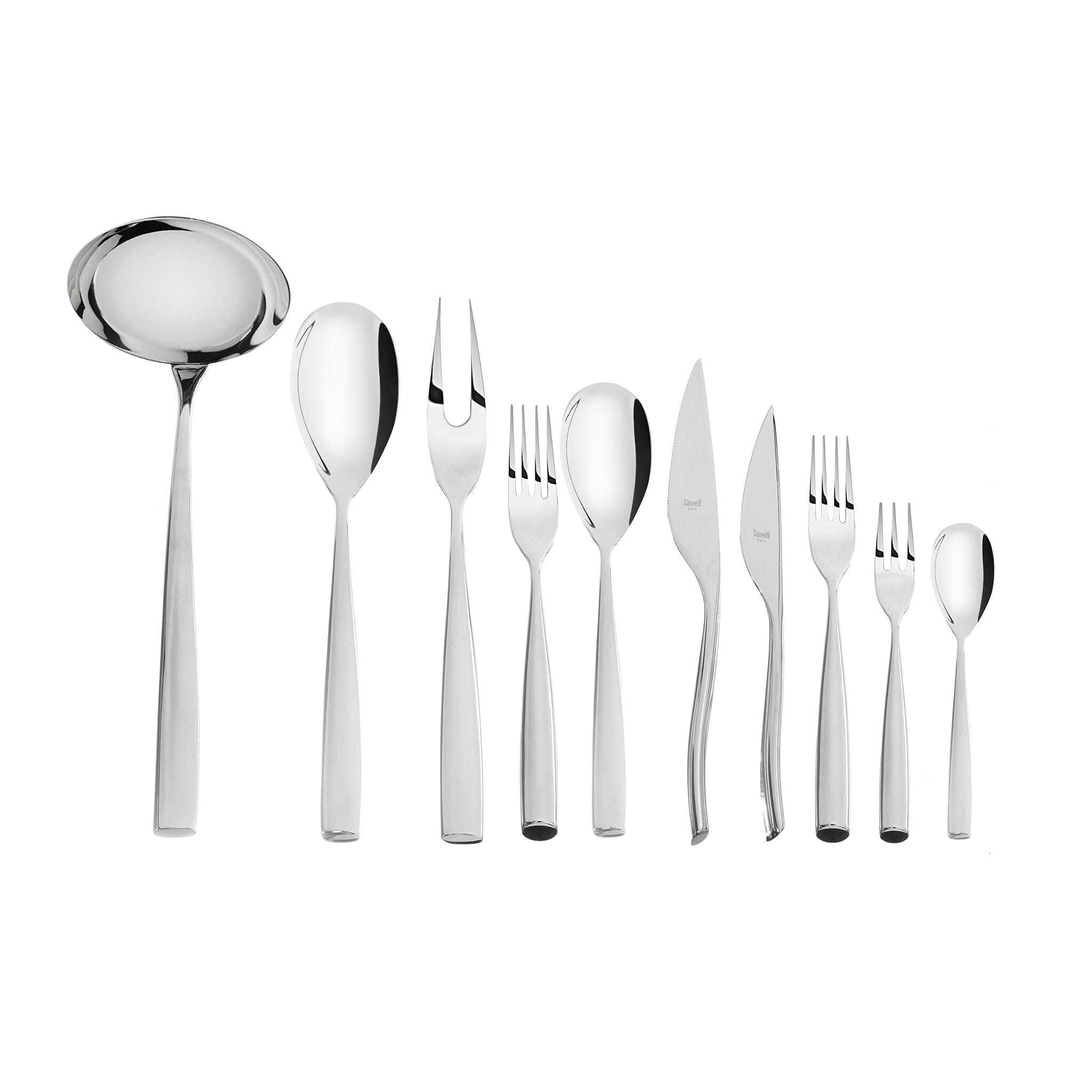 Mepra Cutlery Set 87 Pieces Stainless Steel Silver Wooden Box –  Sheffield Egypt