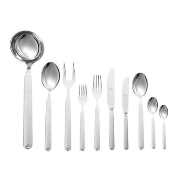 Mepra - Cutlery Set 87 Pieces - Stainless Steel - Silver - Wooden Box - 100002002