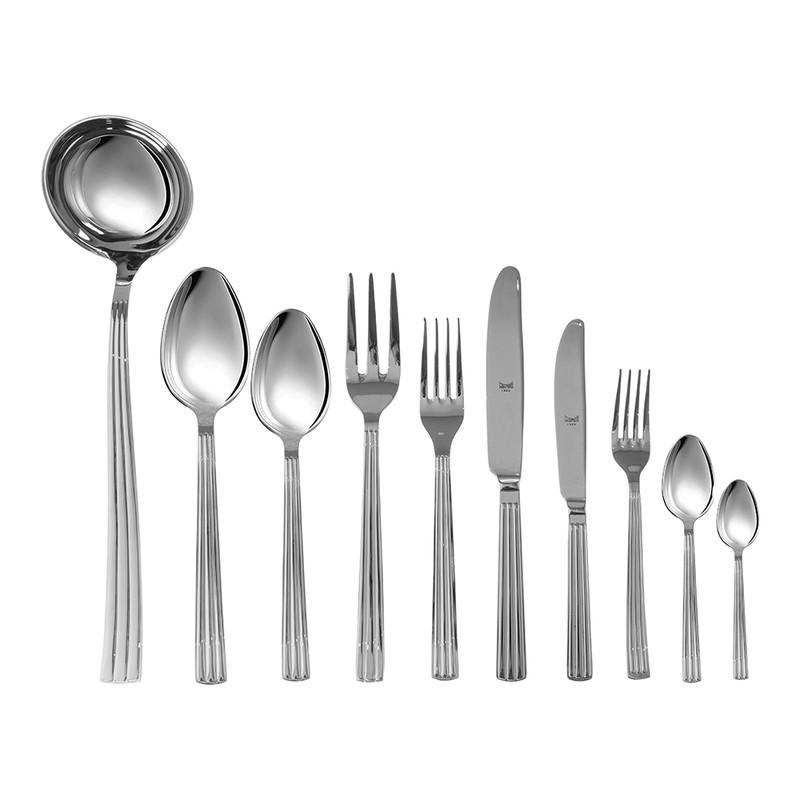 Mepra Cutlery Set 87 Pieces - Stainless Steel - Silver - Wooden Box - 100002004