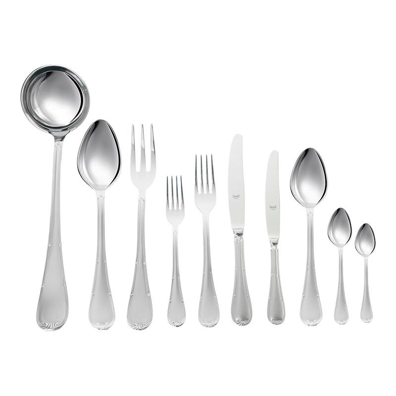 Mepra Cutlery Set 87 Pieces - Stainless Steel - Silver - Wooden Box - 100002032
