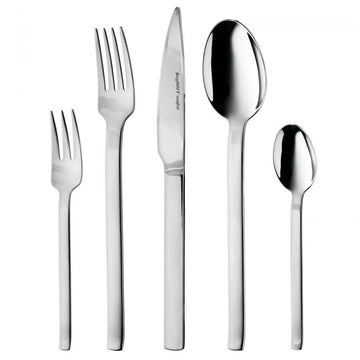 مجموعة أدوات المائدة للاستخدام اليومي من بيرجوف - 30 قطعة - فضي - 100002516