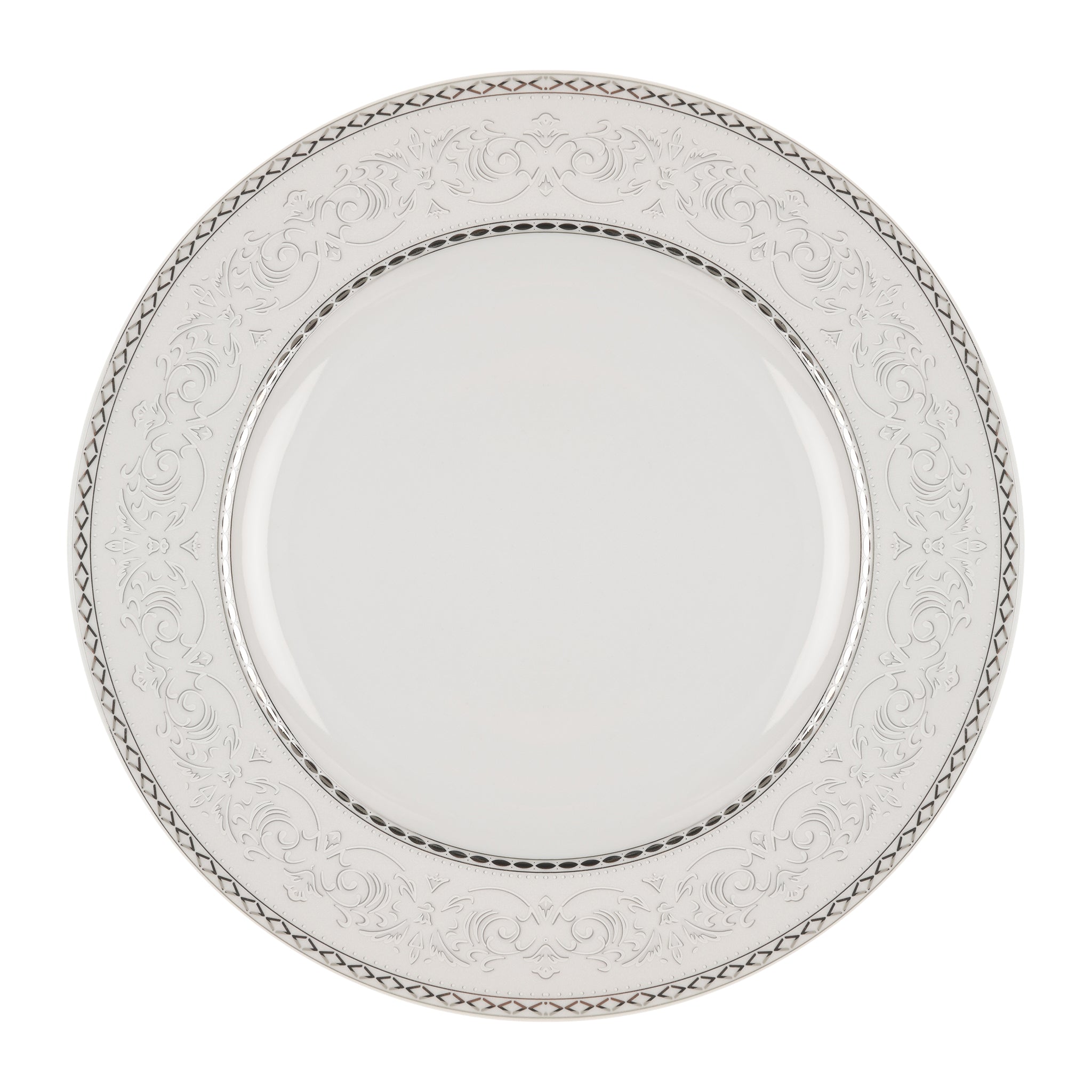 Elizabeth - Dinner Set 124 Pieces - Porcelain - Silver - 130001232