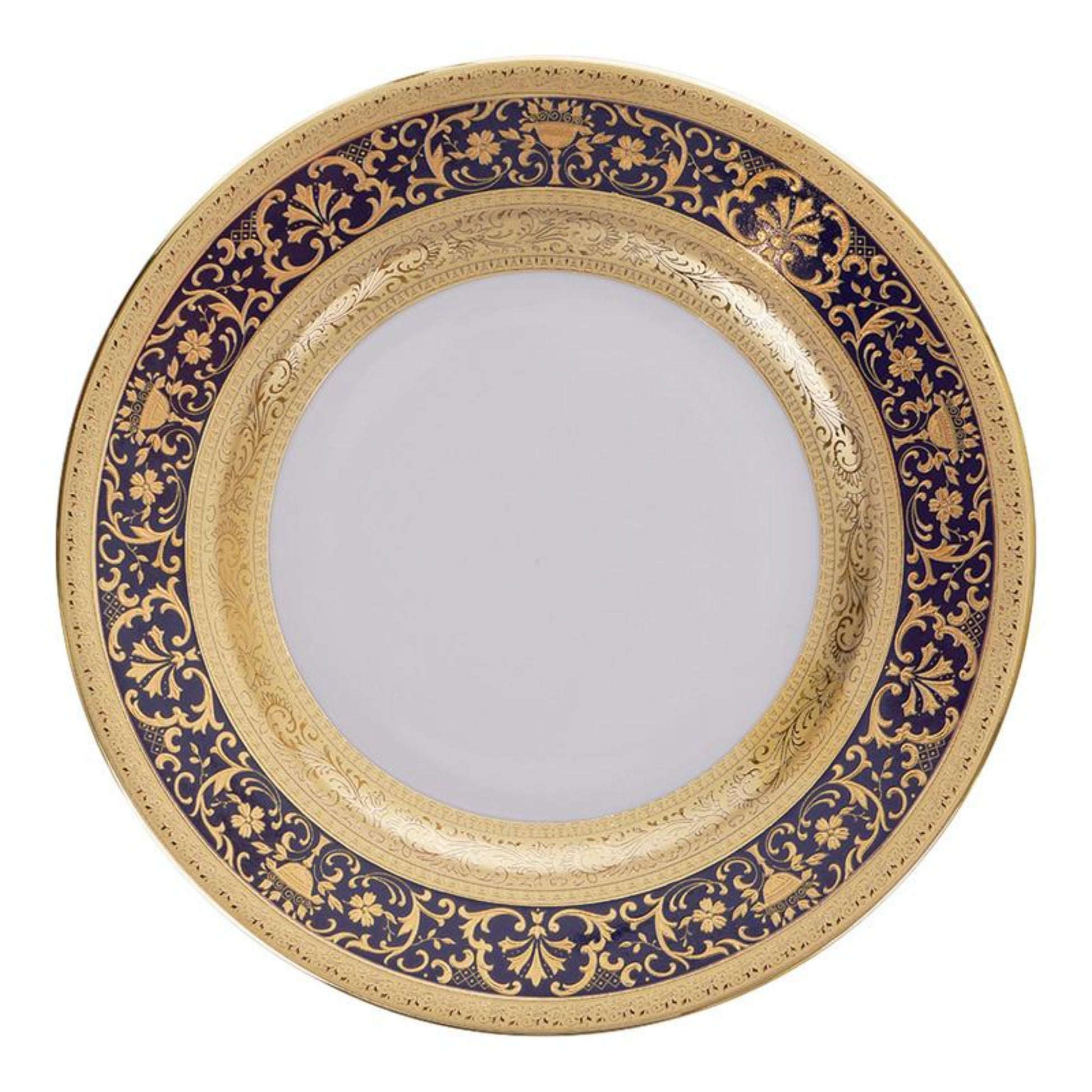 Falkenporzellan Dinner Set 112pcs - Porcelain - Cobalt Blue & Gold - 13000238