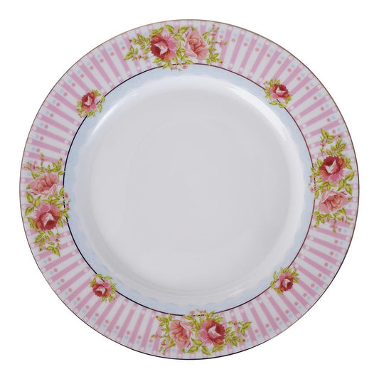 Dubai Porcelain - Daily Use Dinner Set 38 Pieces - Porcelain - Floral Design & Pink - 130003071